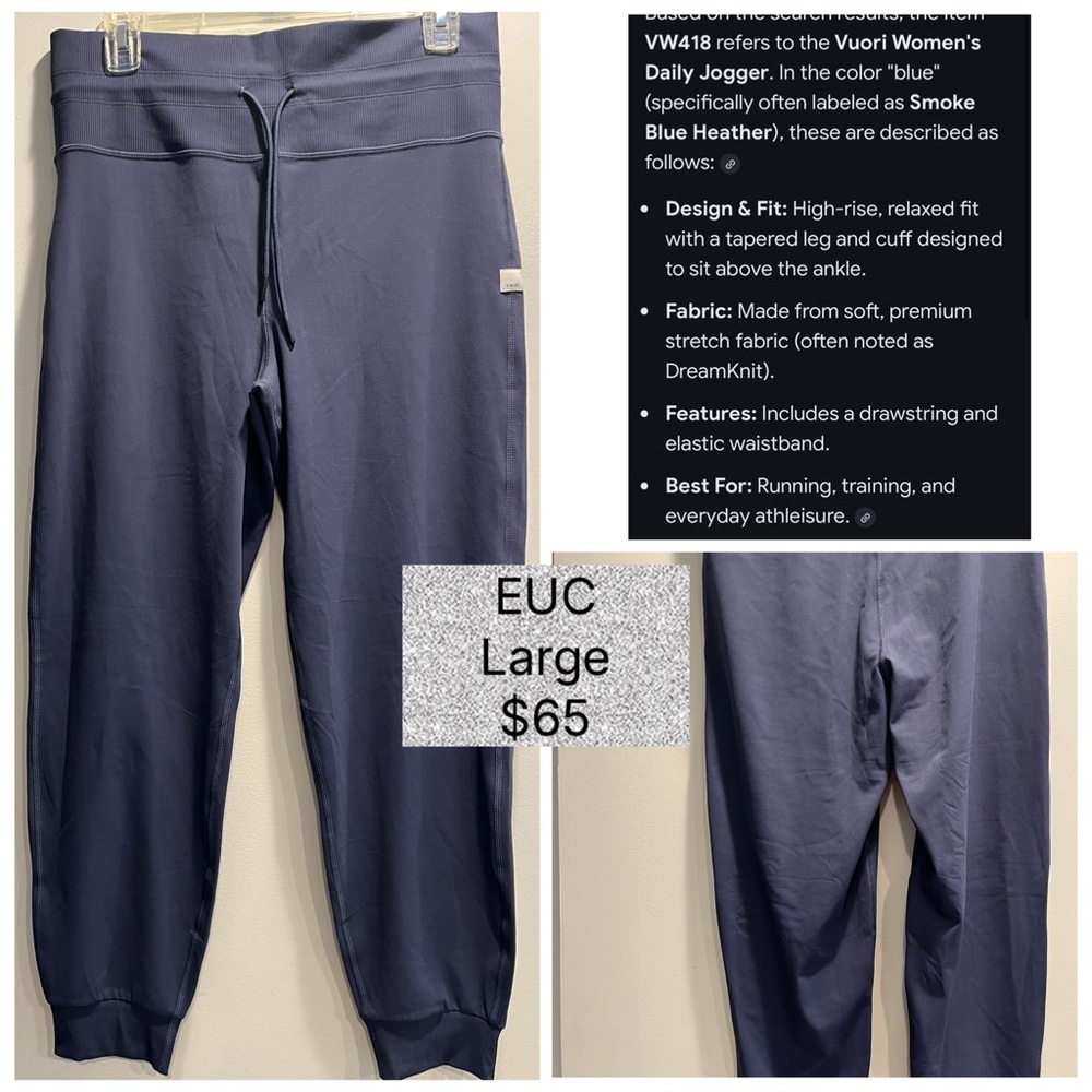 Vuori Women's Daily Jogger in Blue